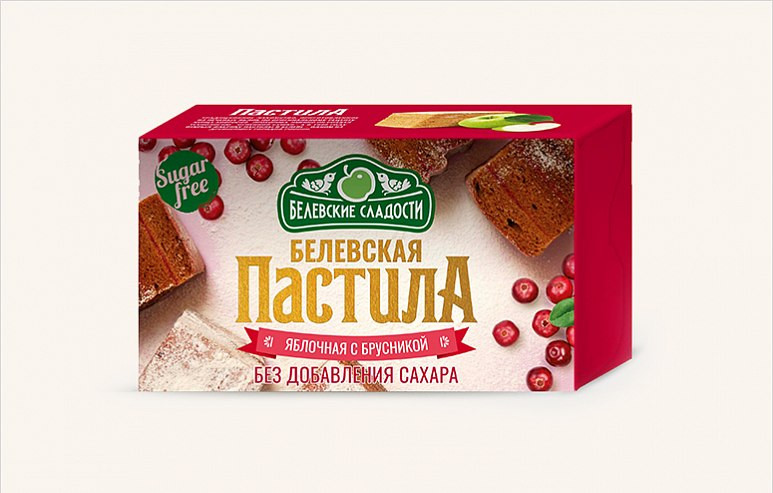  Пастила  200г диетическая с КЛЮКВОЙ, НОВЫЙ ФОРМАТ (4*50г)    в Красноярске