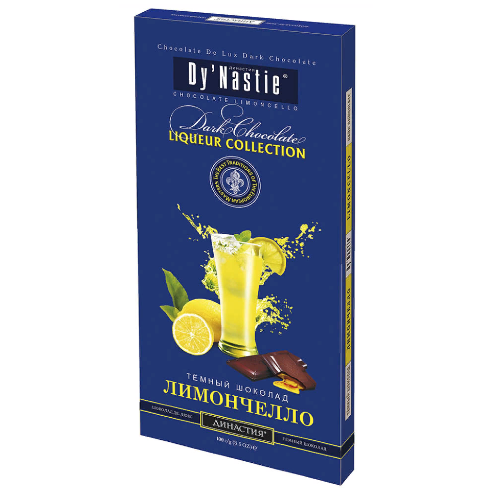  Династия Шоколад "Лимончело", (блок 10шт по 100г)  в Красноярске