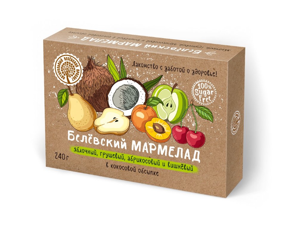  Мармелад белевский на фруктозе 240г  в Красноярске