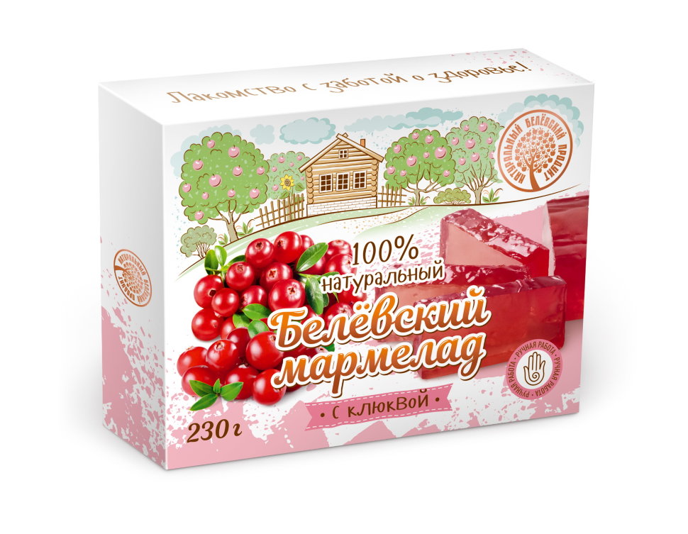  Мармелад белевский "Клюква" 230г в Красноярске